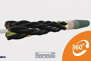 Interactive model chainflex control cable CF6