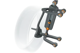 Plain bearing in the undercarriage
