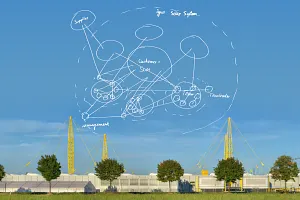 Drawing of the igus solar system