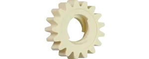 The replacement gear with the spindle geometry in its interior was ready to use within just a few hours of printing