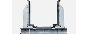Guide troughs for long travel gliding