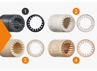 Abrasive wear of linear sliding bushes after test
