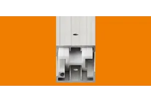 drylin® NT telescopic rails with locking mechanism