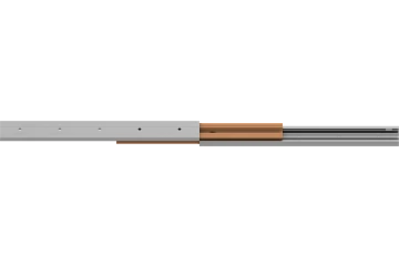 drylin® telescopic rail for high temperatures NT-35-HT