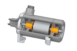 Plain bearings in a cooling water pump