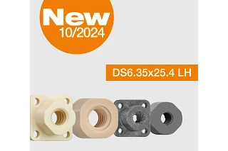 Injection moulded lead screw nuts