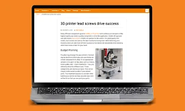 dryspin lead screw in 3d printer application image