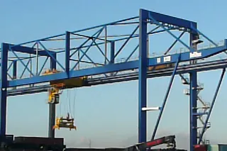 smart plastics RMG crane