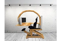 wooden gaming desk
