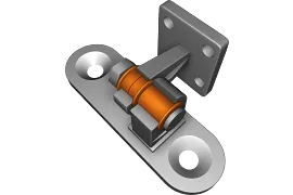 Plain bearing in the door hinge
