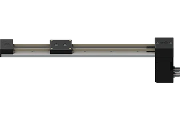 Belt-driven actuator, low-profile, linear rail